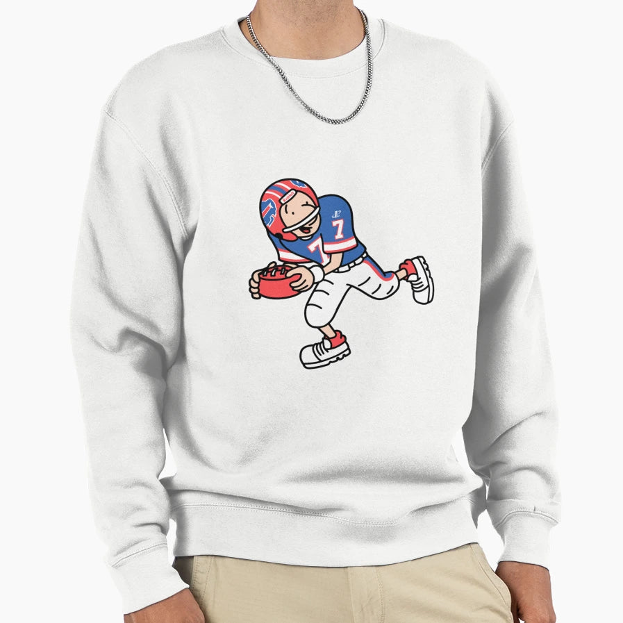 Bills Football Doug Sweatshirt - Fun Novelty Design for Adults - T-Shirt, Sweatshirt, Hoodie