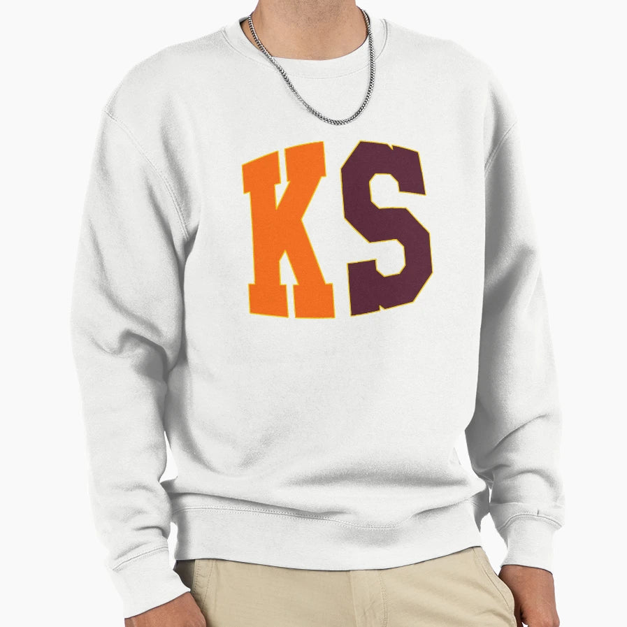 Kansas State Abbreviation Sweatshirt - Aesthetic Graphic Men Women - T-Shirt, Sweatshirt, Hoodie