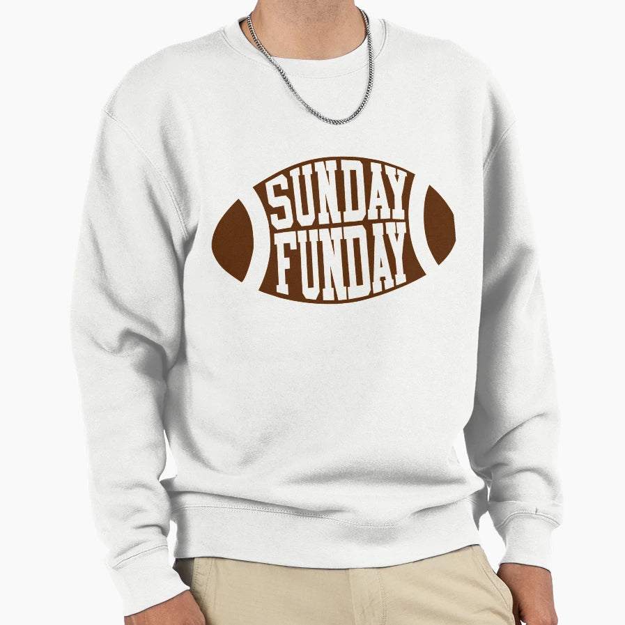 Sunday Funday Sweatshirt - Trendy Graphic for Adults - T-Shirt, Sweatshirt, Hoodie