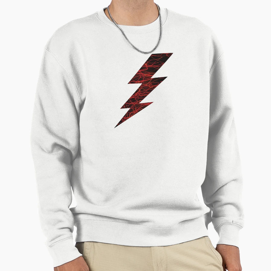 Lightning Bolt Red Line Sweatshirt - Streetwear Style Unisex - T-Shirt, Sweatshirt, Hoodie