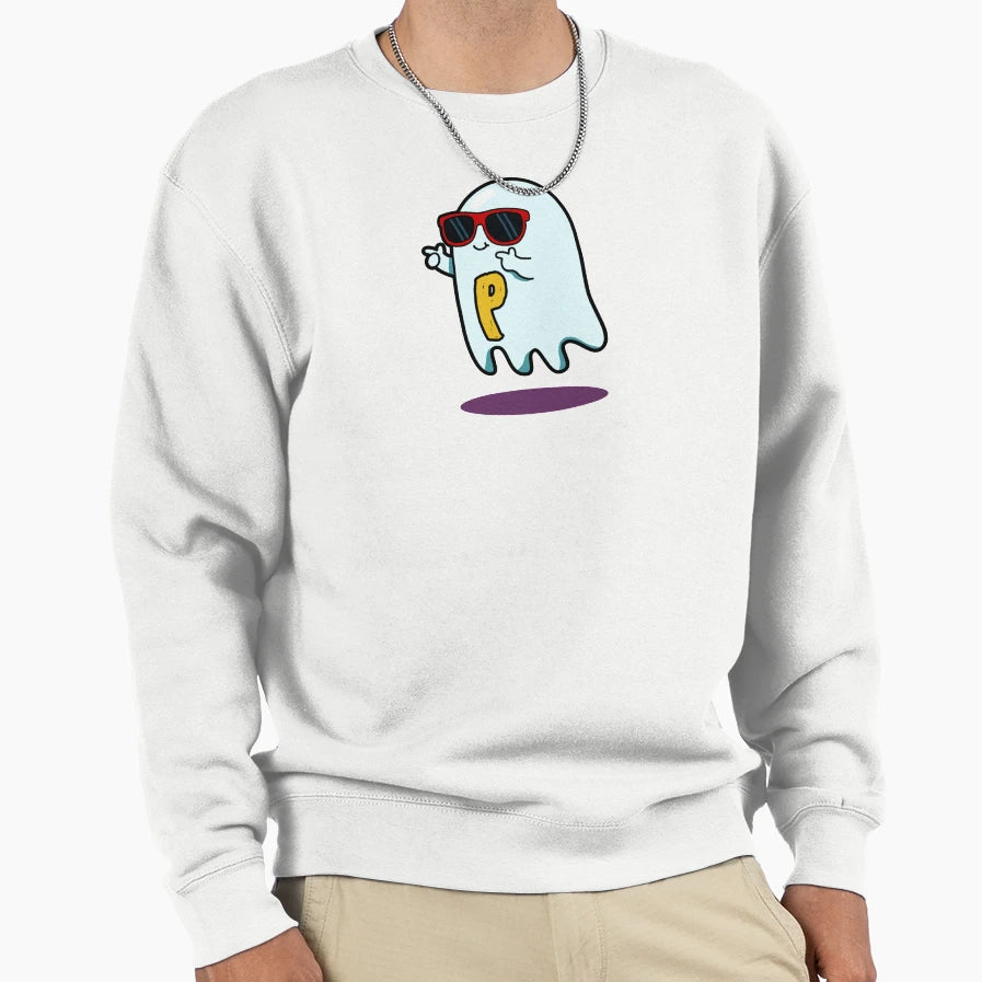 Alphabet Letter P Totally Ghost Sweatshirt - Custom Art Print for Adults - T-Shirt, Sweatshirt, Hoodie