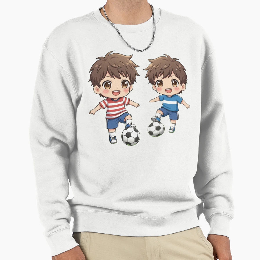 Children Competing Football Sweatshirt - Custom Art Print for Adults - T-Shirt, Sweatshirt, Hoodie