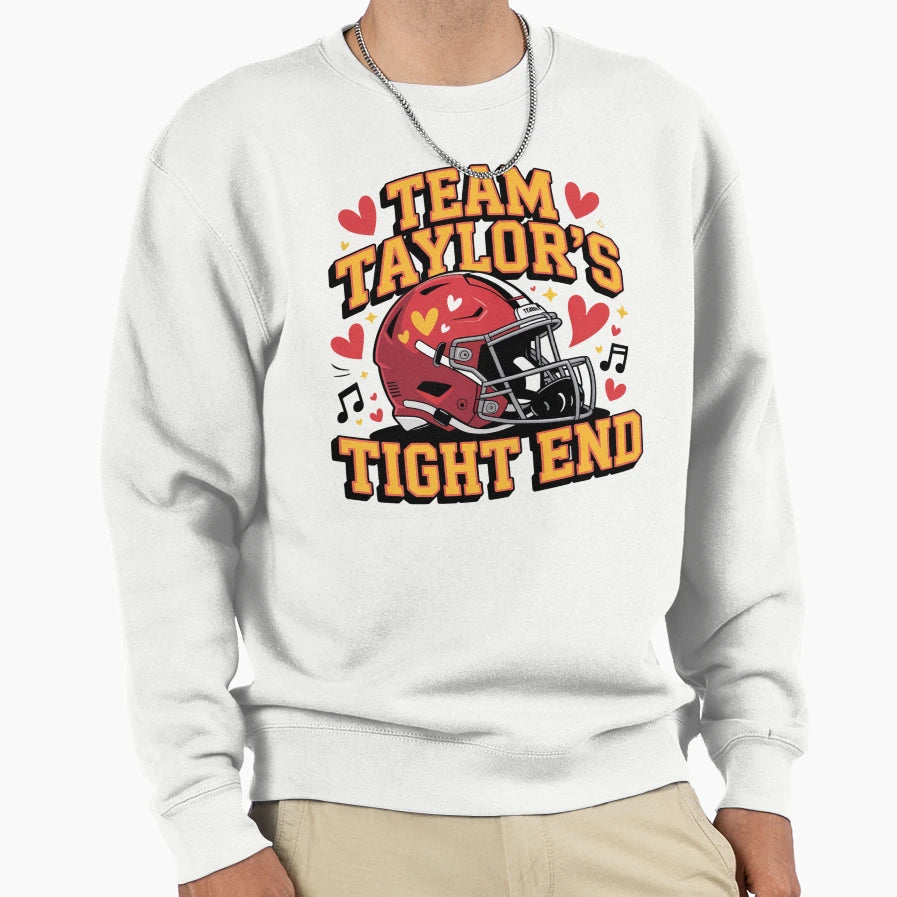 Team Taylors Tight End Funny Pop T-Shirt - Fun Novelty Design for Adults - T-Shirt, Sweatshirt, Hoodie