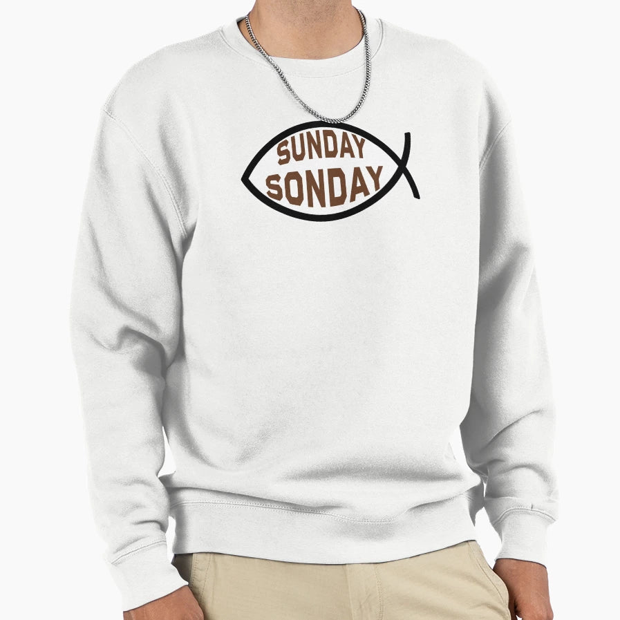 Sunday Sonday Ichthys Symbol Sweatshirt - Streetwear Style Men Women - T-Shirt, Sweatshirt, Hoodie