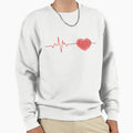 Heart Rhythm Electrocardiogram Sweatshirt - Minimalist Print Men Women - T-Shirt, Sweatshirt, Hoodie