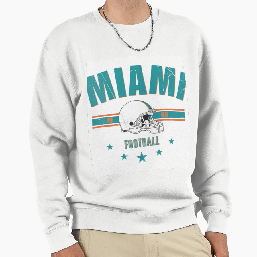 Miami Dolphins Sweatshirt - Casual Everyday Wear Men Women - T-Shirt, Sweatshirt, Hoodie