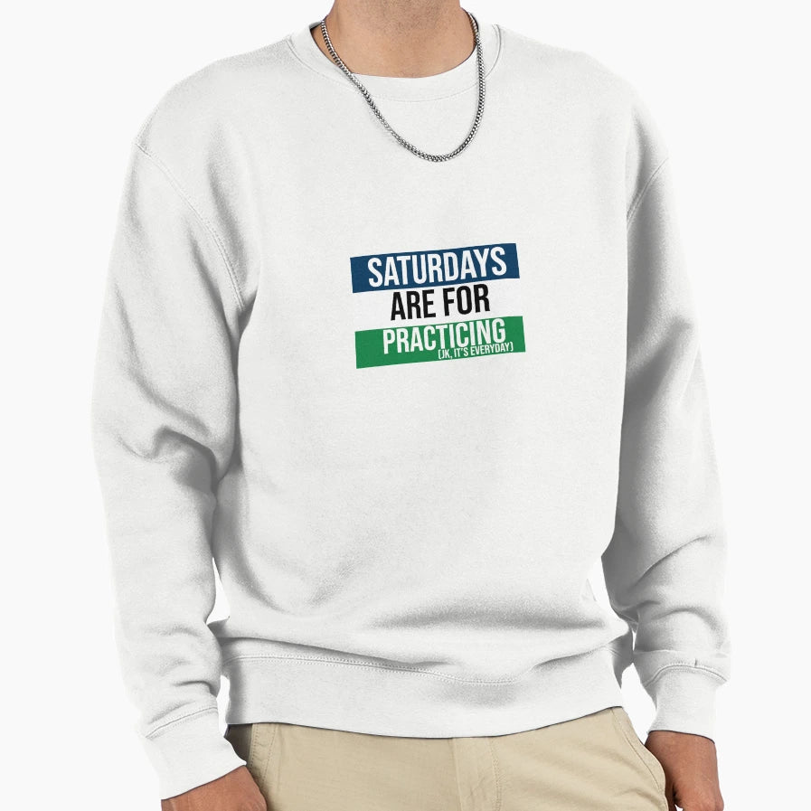 Tri Color Blue White Green Sweatshirt - Minimalist Print Men Women - T-Shirt, Sweatshirt, Hoodie