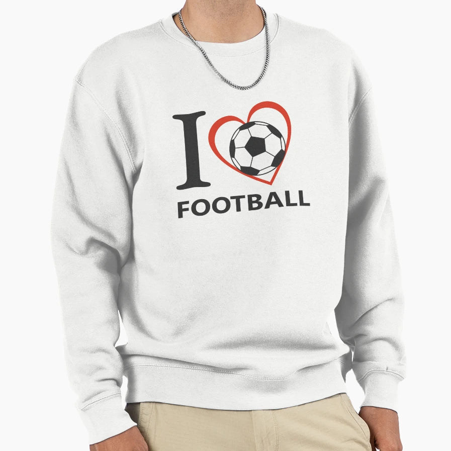 I Love Football Artwork True Fans Sweatshirt - Unique Graphic Men Women - T-Shirt, Sweatshirt, Hoodie