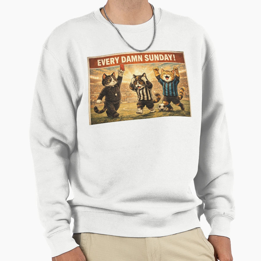 Every Damn Sunday Football Cats Sweatshirt - Novelty Apparel Men Women - T-Shirt, Sweatshirt, Hoodie