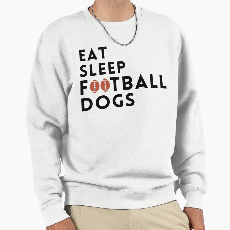Eat Sleep Football Great Gift Sweatshirt - Casual Everyday Wear Men Women - T-Shirt, Sweatshirt, Hoodie