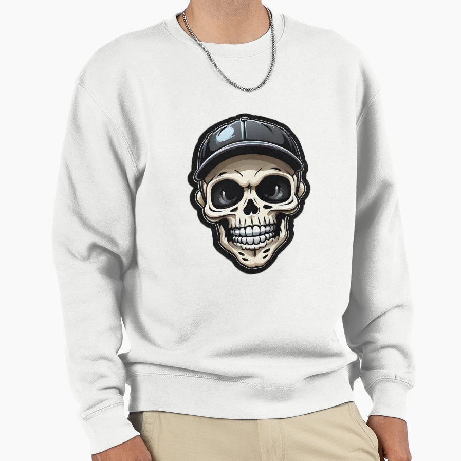 Baseball Skeleton Sweatshirt - Novelty Apparel for Adults - T-Shirt, Sweatshirt, Hoodie