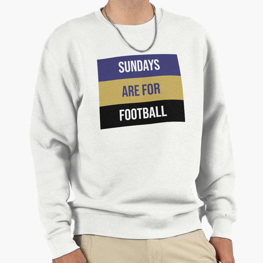 Sundays Are Football Sweatshirt - Graphic Print for Adults - T-Shirt, Sweatshirt, Hoodie
