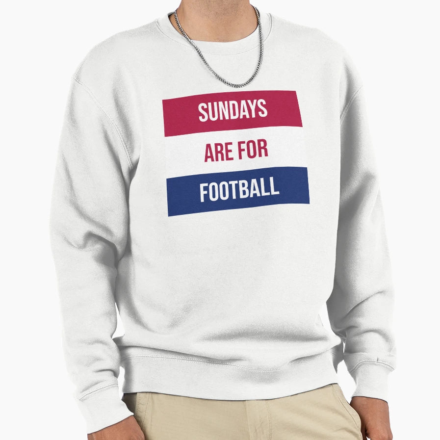 Sundays Are Football Sweatshirt - Minimalist Print for Adults - T-Shirt, Sweatshirt, Hoodie