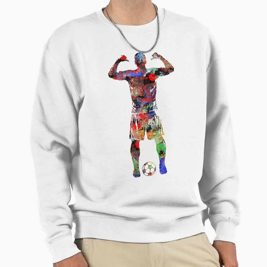 Football Player Sweatshirt - Trendy Graphic Unisex - T-Shirt, Sweatshirt, Hoodie