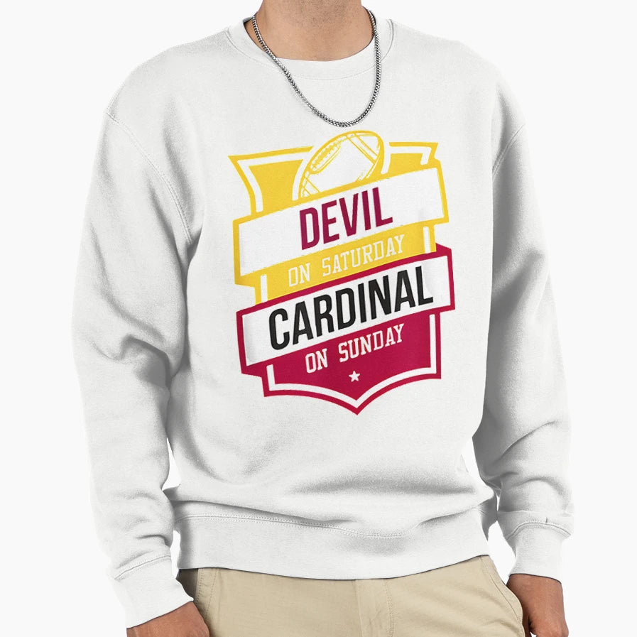 Devil Saturday Sweatshirt - Casual Everyday Wear Men Women - T-Shirt, Sweatshirt, Hoodie