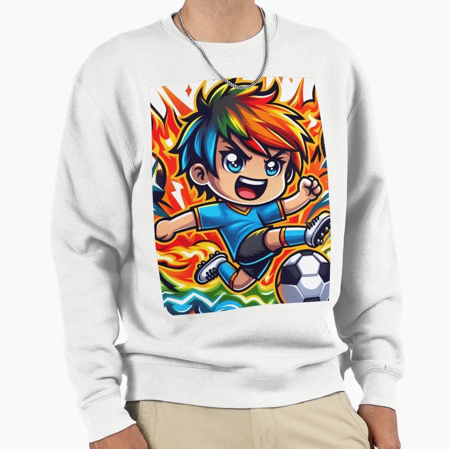 Soccer Mania Sweatshirt - Custom Art Print for Adults - T-Shirt, Sweatshirt, Hoodie