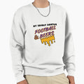 Vikings Sunday Routine Football Beers Sweatshirt - Graphic Print Men Women - T-Shirt, Sweatshirt, Hoodie