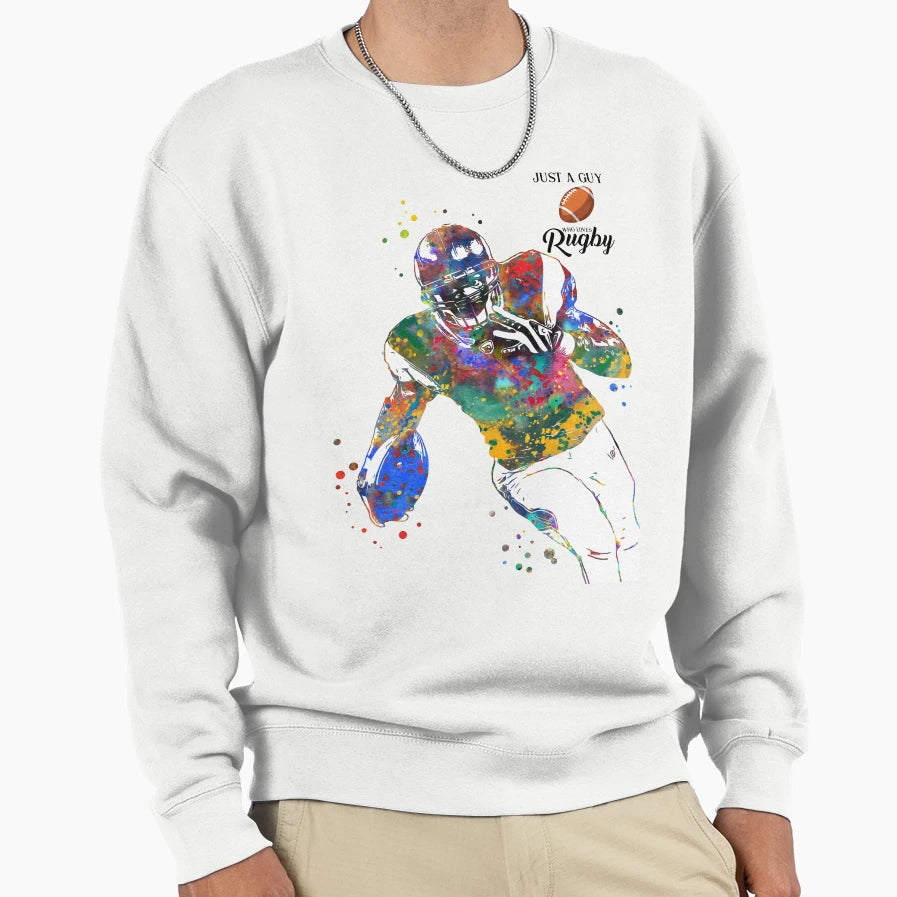 American Football Player Sweatshirt - Minimalist Print Unisex - T-Shirt, Sweatshirt, Hoodie