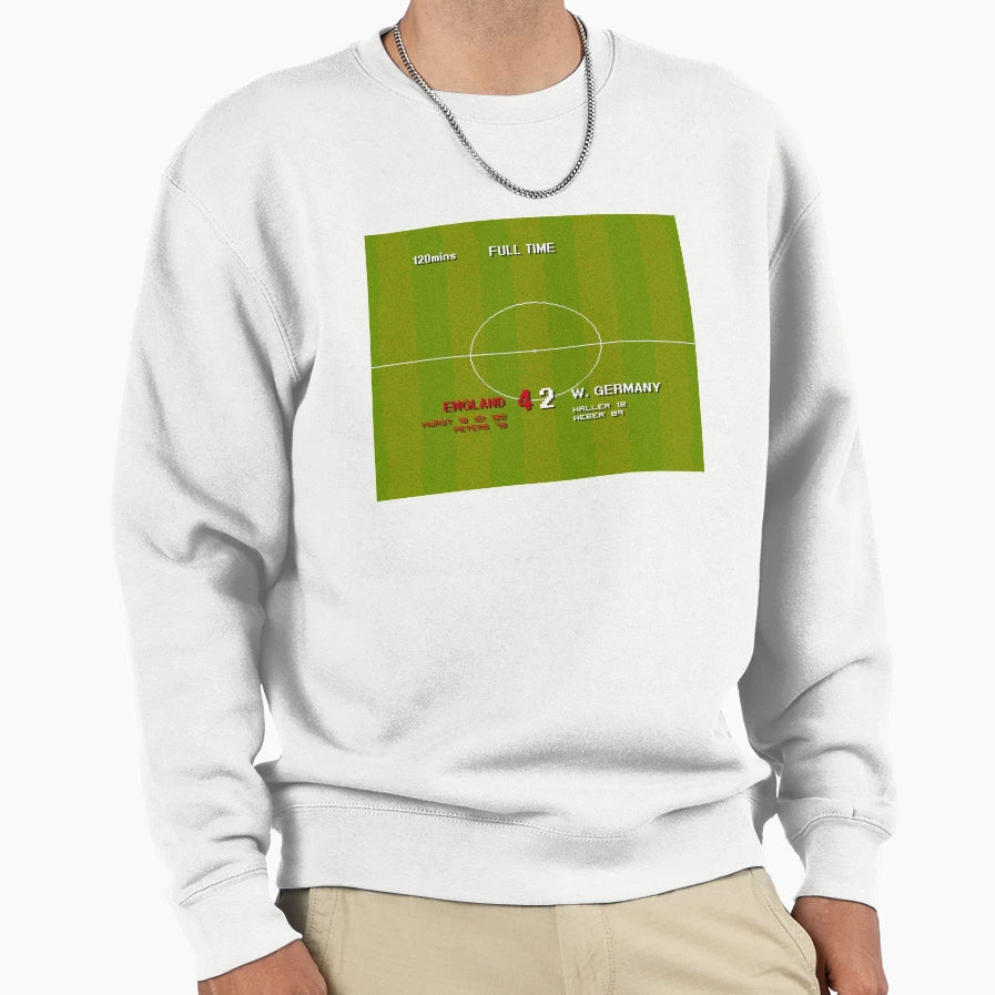 Sensible Scorelines England 4 West Sweatshirt - Trendy Graphic for Adults - T-Shirt, Sweatshirt, Hoodie