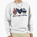 Peace Love Colts Football Team Sweatshirt - Unique Graphic Men Women - T-Shirt, Sweatshirt, Hoodie