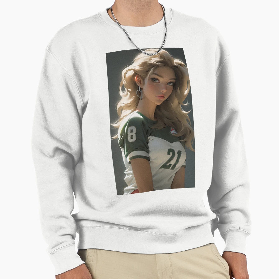 Football Girlfriend Sweatshirt - Casual Everyday Wear Men Women - T-Shirt, Sweatshirt, Hoodie