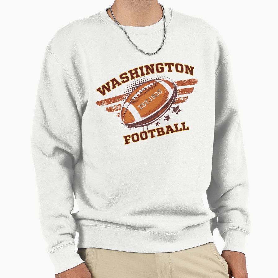 Washington Dc Football Sweatshirt - Graphic Print Unisex - T-Shirt, Sweatshirt, Hoodie