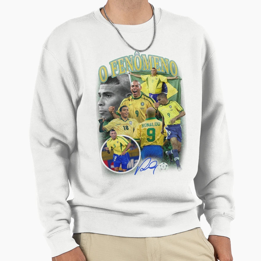 O Fenomeno Ronaldo Sweatshirt - Trendy Graphic for Adults - T-Shirt, Sweatshirt, Hoodie
