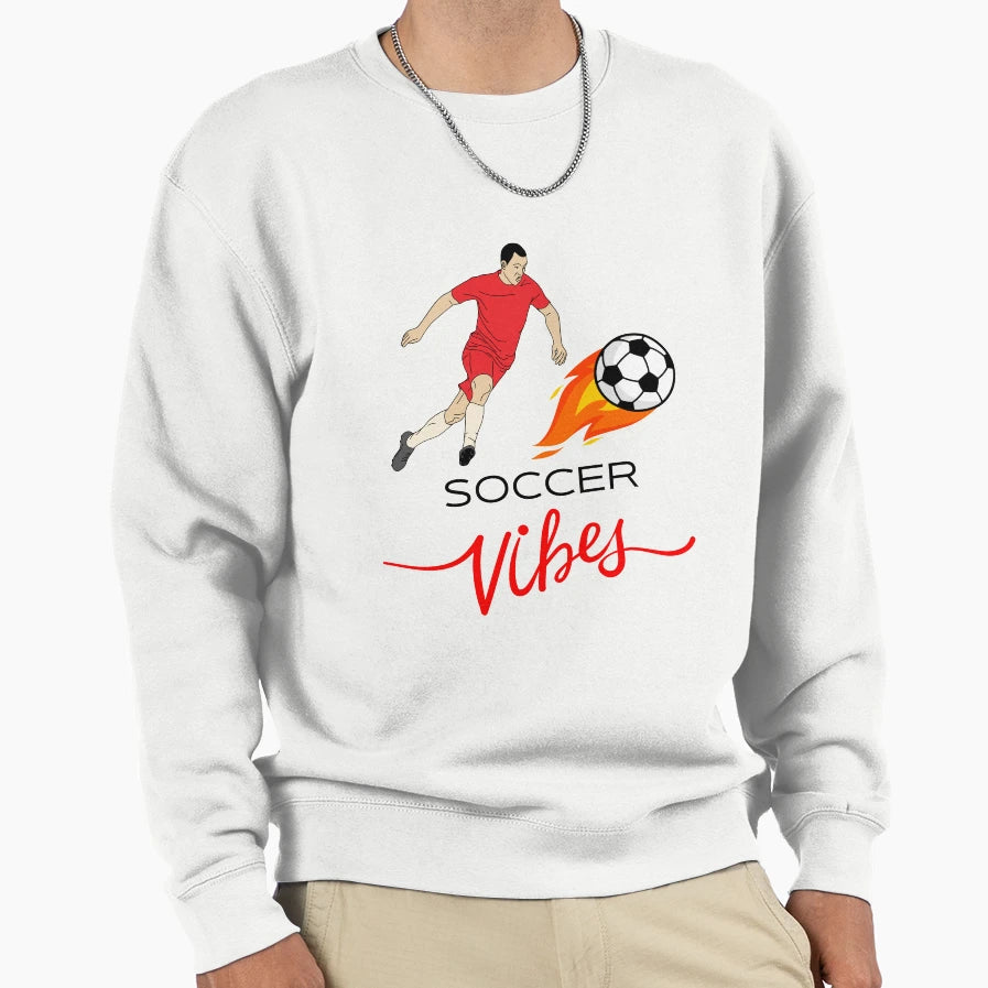 Soccer Vibes World Cup Qatar 2022 Sweatshirt - Graphic Print Unisex - T-Shirt, Sweatshirt, Hoodie