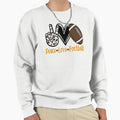 Peace Love Football Gift Football Sweatshirt - Graphic Print for Adults - T-Shirt, Sweatshirt, Hoodie