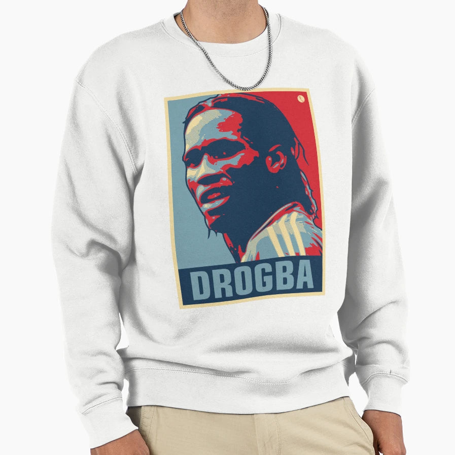 Drogba Sweatshirt - Trendy Graphic for Adults - T-Shirt, Sweatshirt, Hoodie