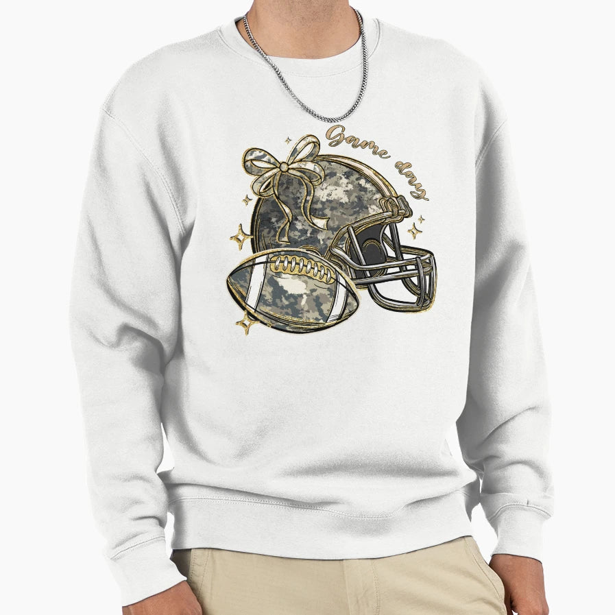 Couquette Glitter Game Day Sport Sweatshirt - Fun Novelty Design Unisex - T-Shirt, Sweatshirt, Hoodie