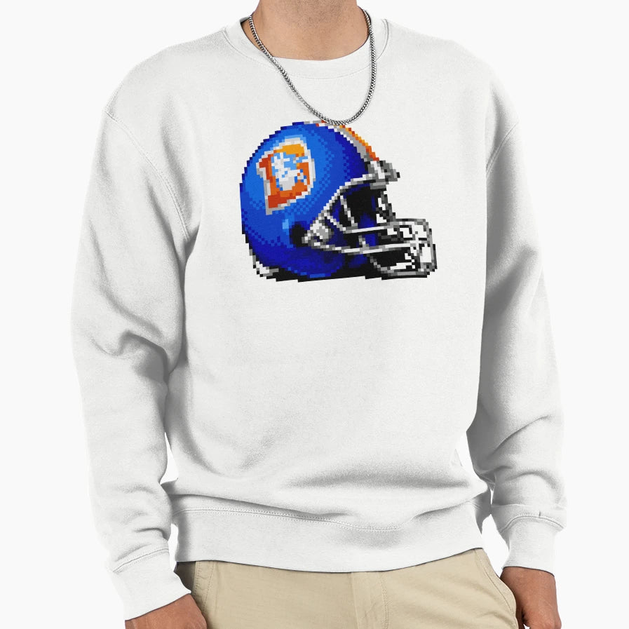 Broncos Helmet Sprite Sweatshirt - Minimalist Print for Adults - T-Shirt, Sweatshirt, Hoodie