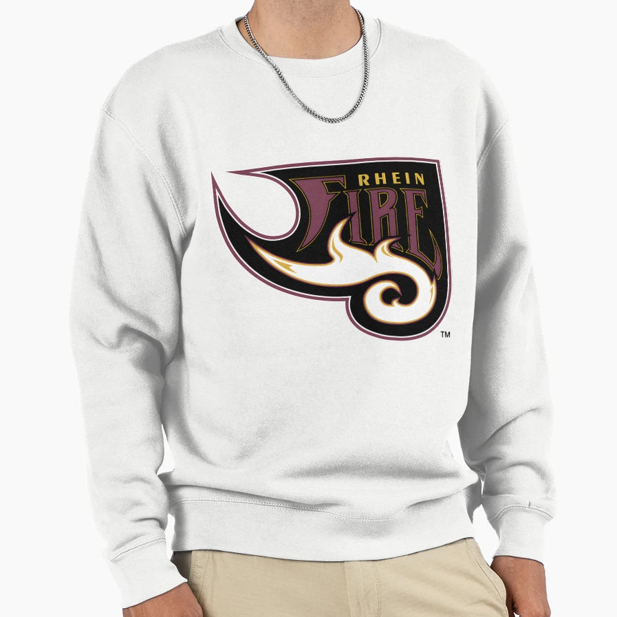 Rhein Fire Logo Sweatshirt - Minimalist Print for Adults - T-Shirt, Sweatshirt, Hoodie