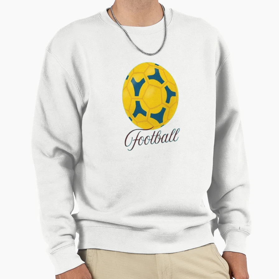 Copy Yellow Football Sports Lover Sweatshirt - Trendy Graphic Unisex - T-Shirt, Sweatshirt, Hoodie
