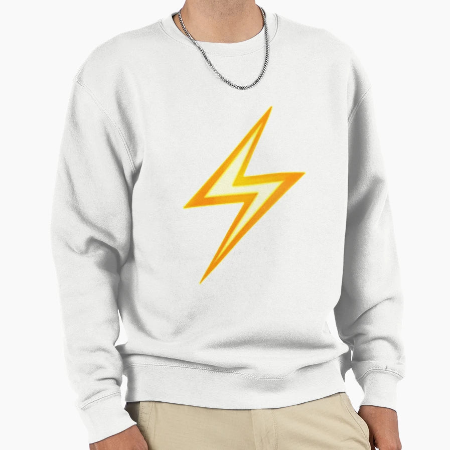 Lightning Bolt Emoji Sweatshirt - Unique Graphic Men Women - T-Shirt, Sweatshirt, Hoodie