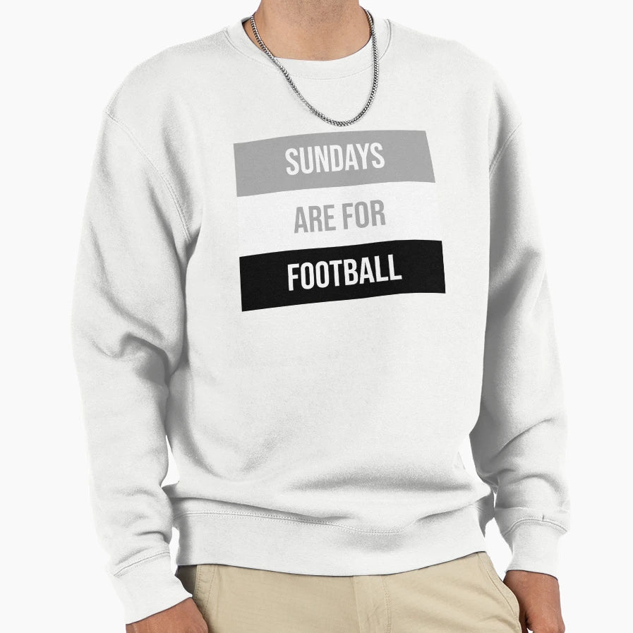 Sundays Are Football Sweatshirt - Aesthetic Graphic for Adults - T-Shirt, Sweatshirt, Hoodie