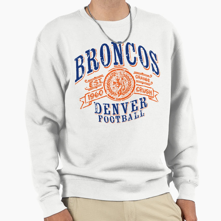 Broncos Football Sweatshirt - Trendy Graphic Men Women - T-Shirt, Sweatshirt, Hoodie