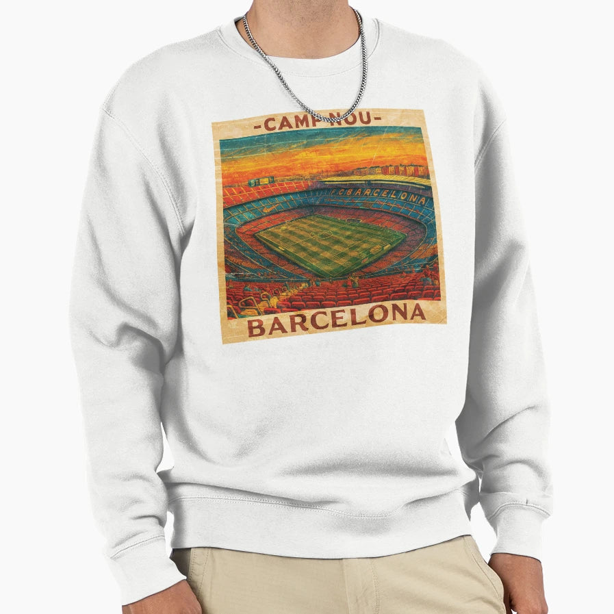 Camp Nou Barcelona Fc Sweatshirt - Casual Everyday Wear Unisex - T-Shirt, Sweatshirt, Hoodie