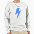 Blue Lightning Bolt Sweatshirt - Streetwear Style for Adults - T-Shirt, Sweatshirt, Hoodie