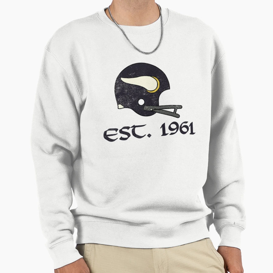Vikings Est 1961 Sweatshirt - Unique Graphic Men Women - T-Shirt, Sweatshirt, Hoodie