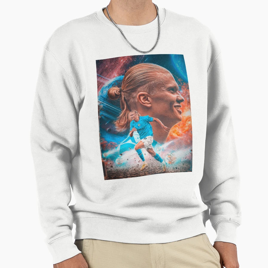 Haaland Erling Haaland 5 Sweatshirt - Custom Art Print Unisex - T-Shirt, Sweatshirt, Hoodie