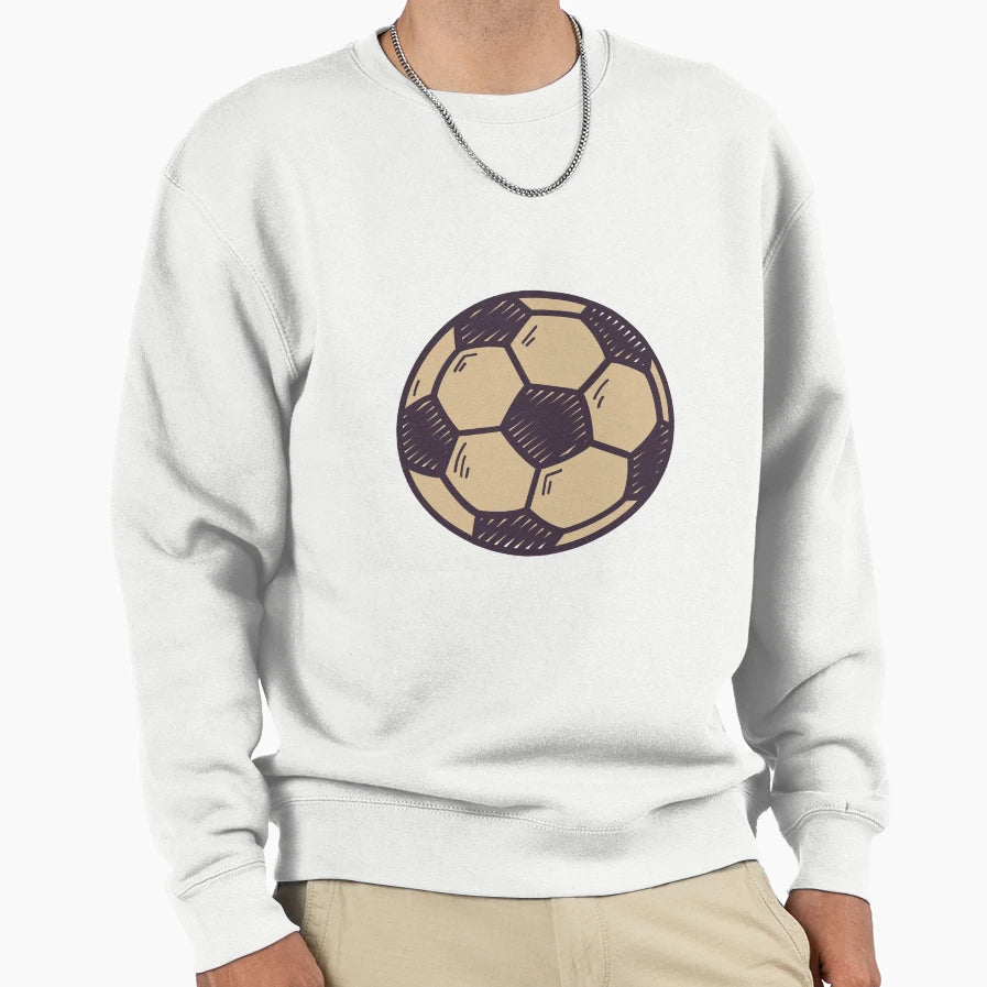 Soccer Ball Sweatshirt - Minimalist Print Men Women - T-Shirt, Sweatshirt, Hoodie