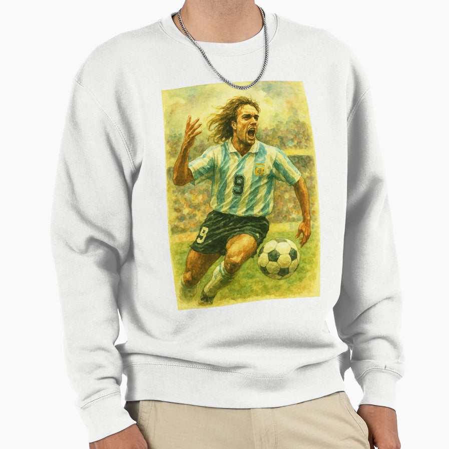Gabriel Batistuta Football Legend Sweatshirt - Novelty Apparel Men Women - T-Shirt, Sweatshirt, Hoodie