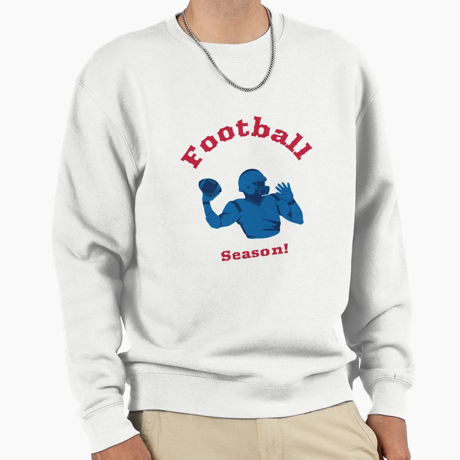Football Season Sweatshirt - Custom Art Print for Adults - T-Shirt, Sweatshirt, Hoodie