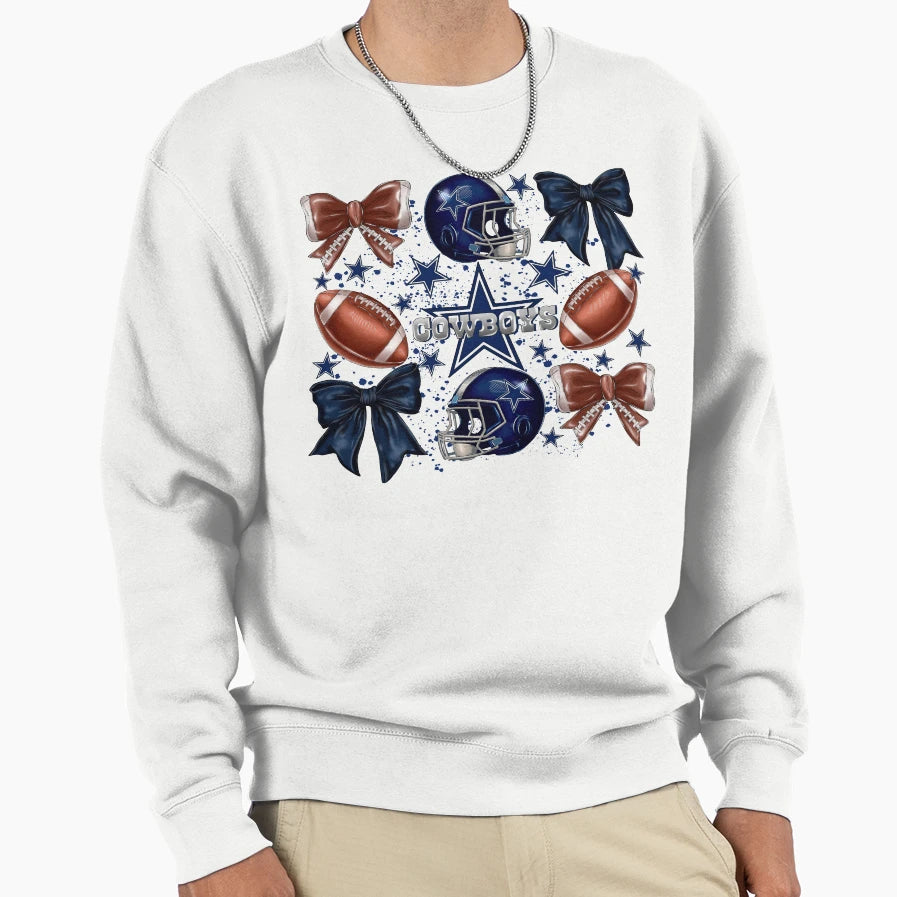 Cowboys Football Sweatshirt - Casual Everyday Wear Men Women - T-Shirt, Sweatshirt, Hoodie