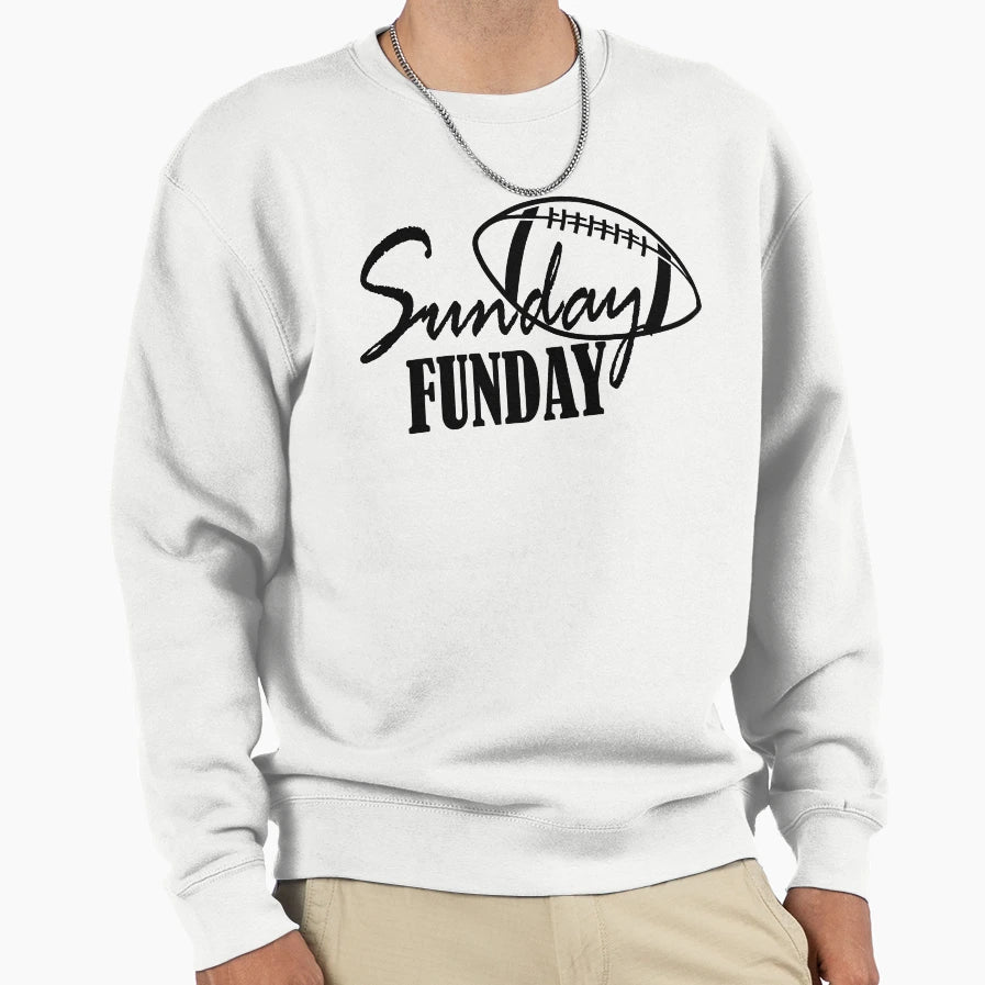 Sunday Funday Football Sport Short T-Shirt - Fun Novelty Design for Adults - T-Shirt, Sweatshirt, Hoodie