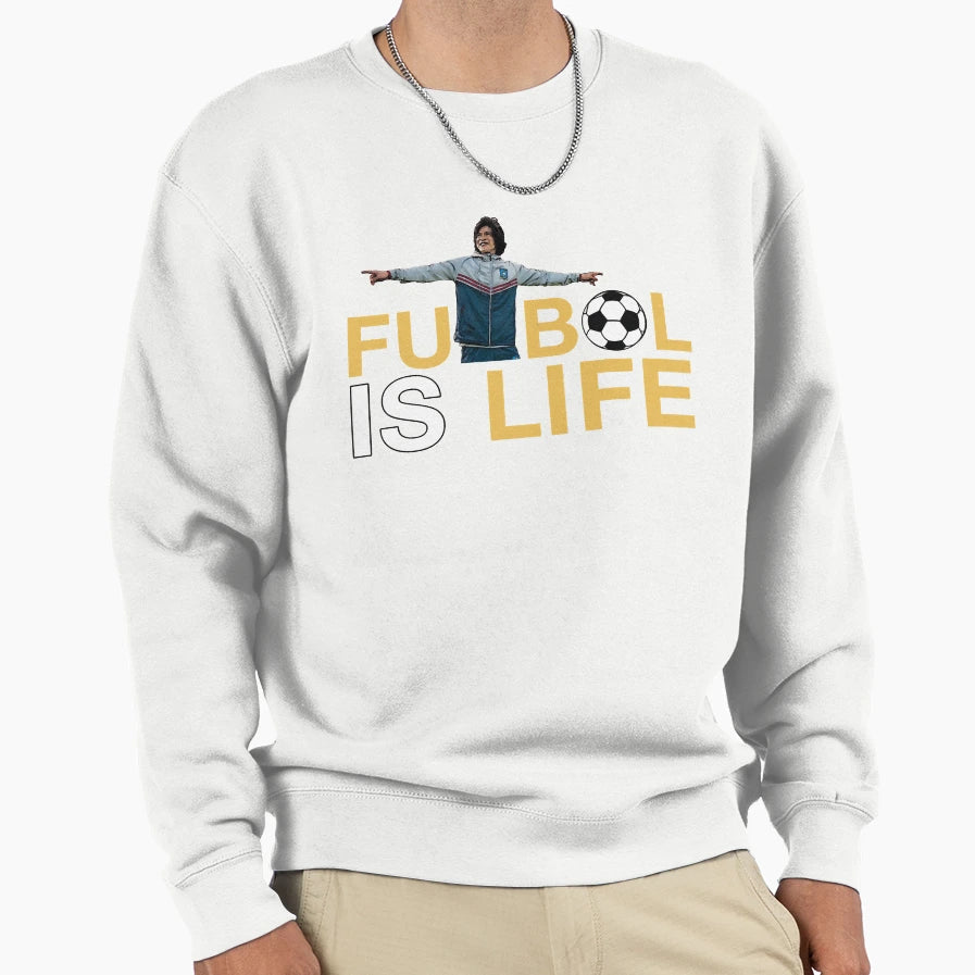 Nice Keepsake Futbol Is Life Sweatshirt - Casual Everyday Wear Men Women - T-Shirt, Sweatshirt, Hoodie