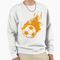 Football Flame Fire Club Logo Sweatshirt - Fun Novelty Design Unisex - T-Shirt, Sweatshirt, Hoodie