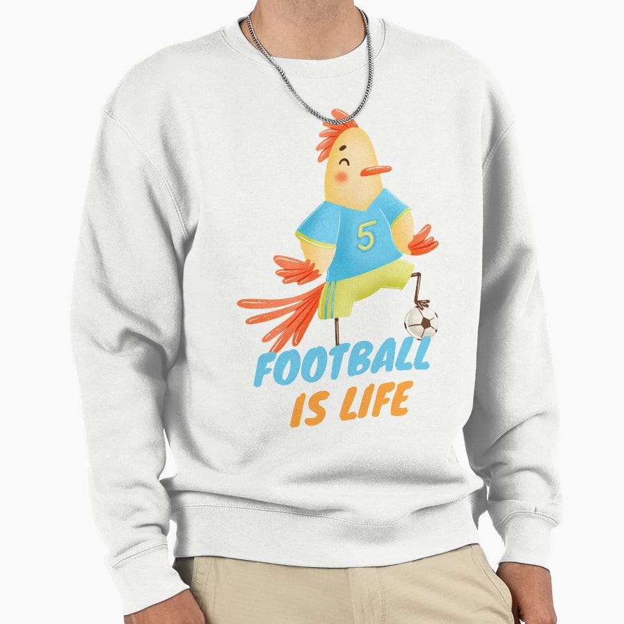 Football Is Life Sweatshirt - Aesthetic Graphic Unisex - T-Shirt, Sweatshirt, Hoodie