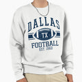 Distressed Dallas Cowboys Sweatshirt - Minimalist Print for Adults - T-Shirt, Sweatshirt, Hoodie
